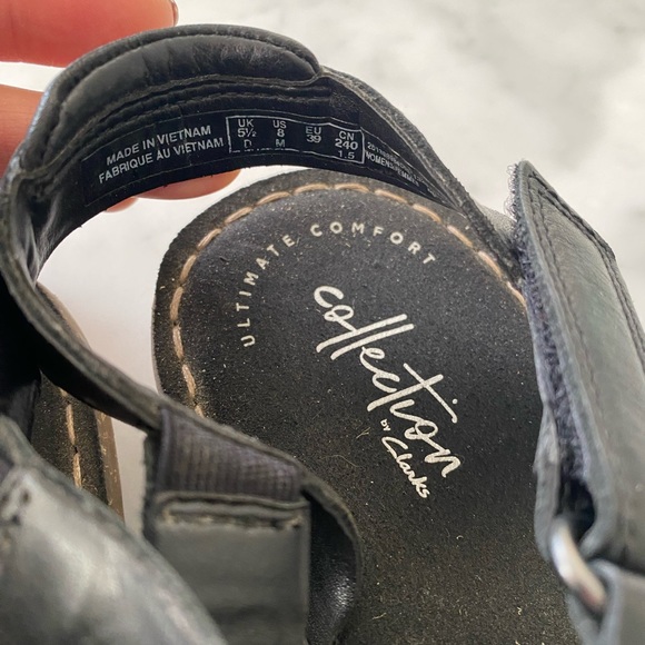 Leather Gladiator Sandals by Clarks - Picture 2 of 3